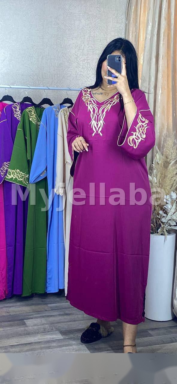 Jellaba Moderne Brodée Or - 4