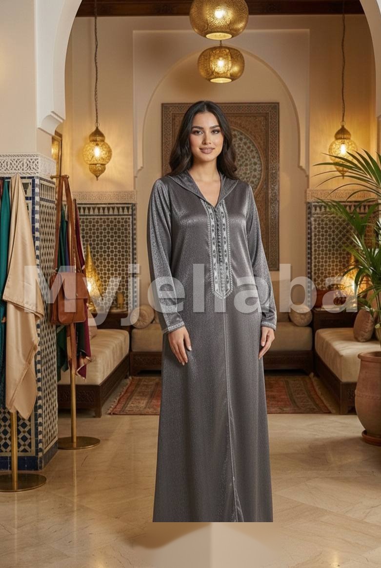 Jellaba Moderne Femme Satinée
