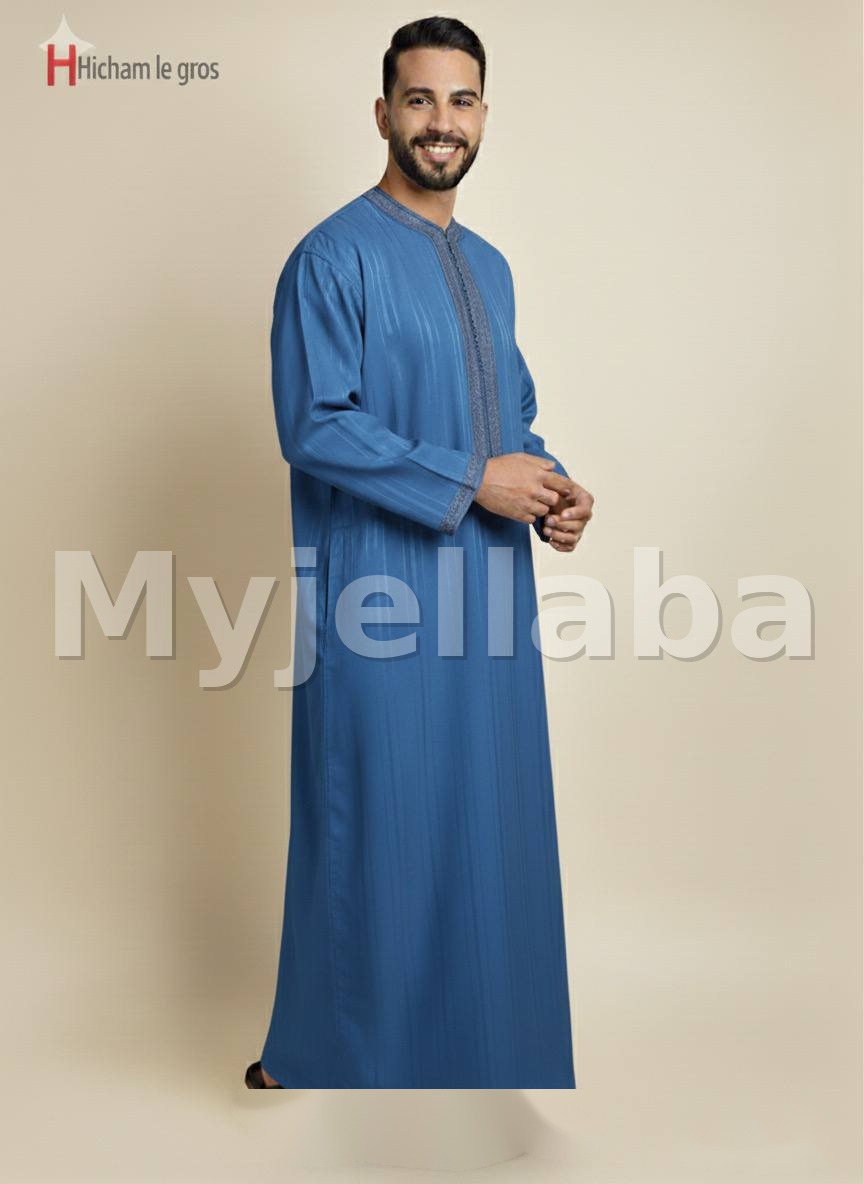 Jellaba Homme Bleu Royale