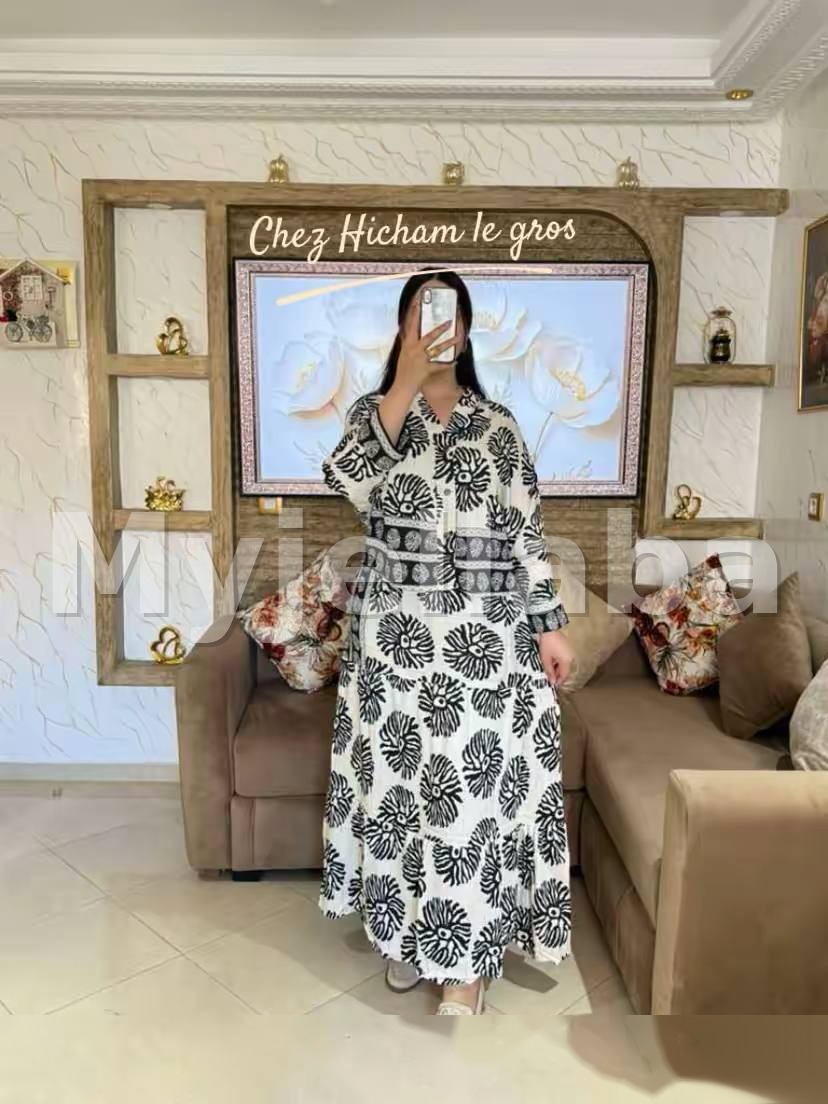 Ensemble deux pièces motif floral africain - 13