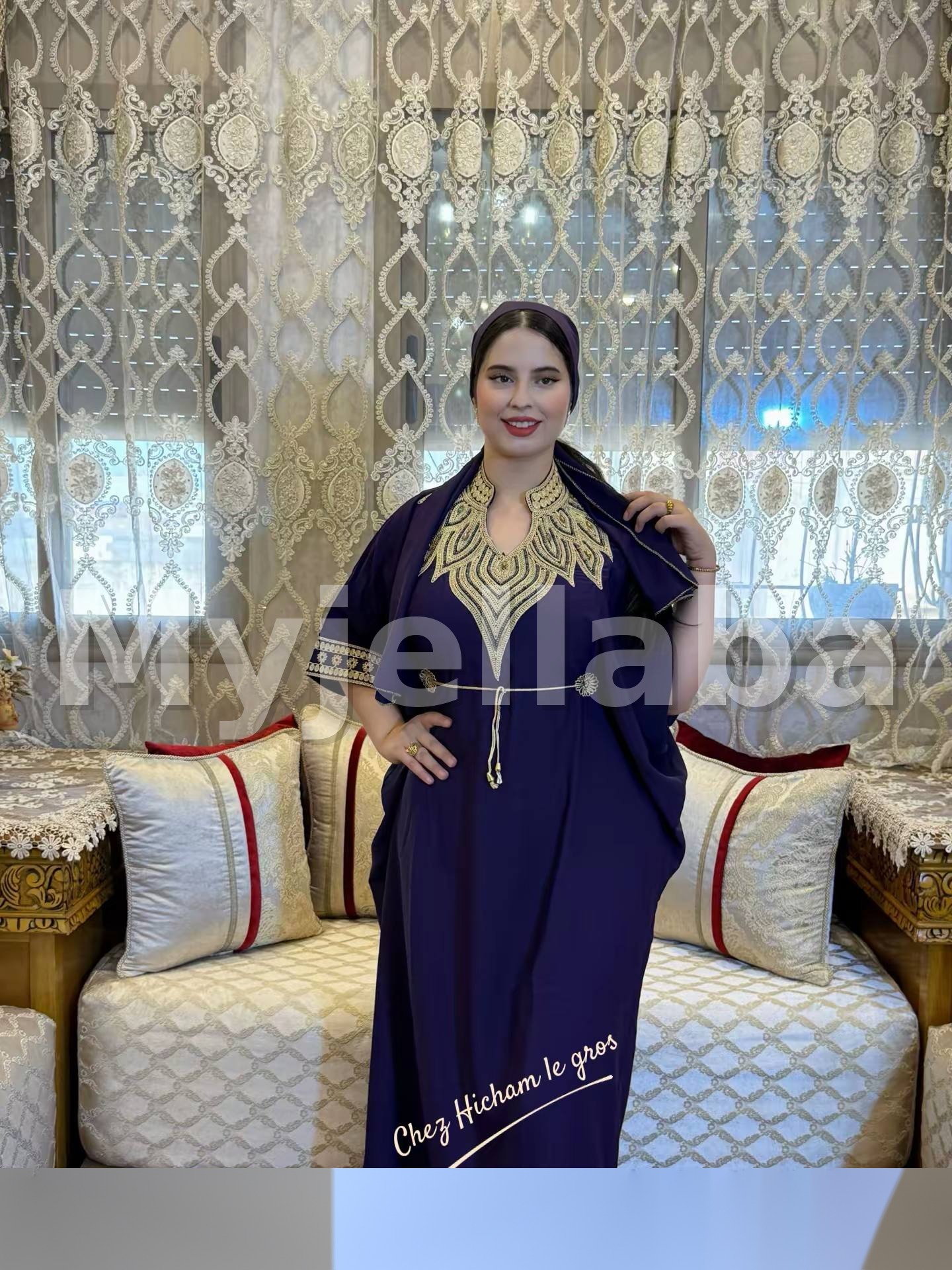 Jellaba Marocaine Royale Brodée