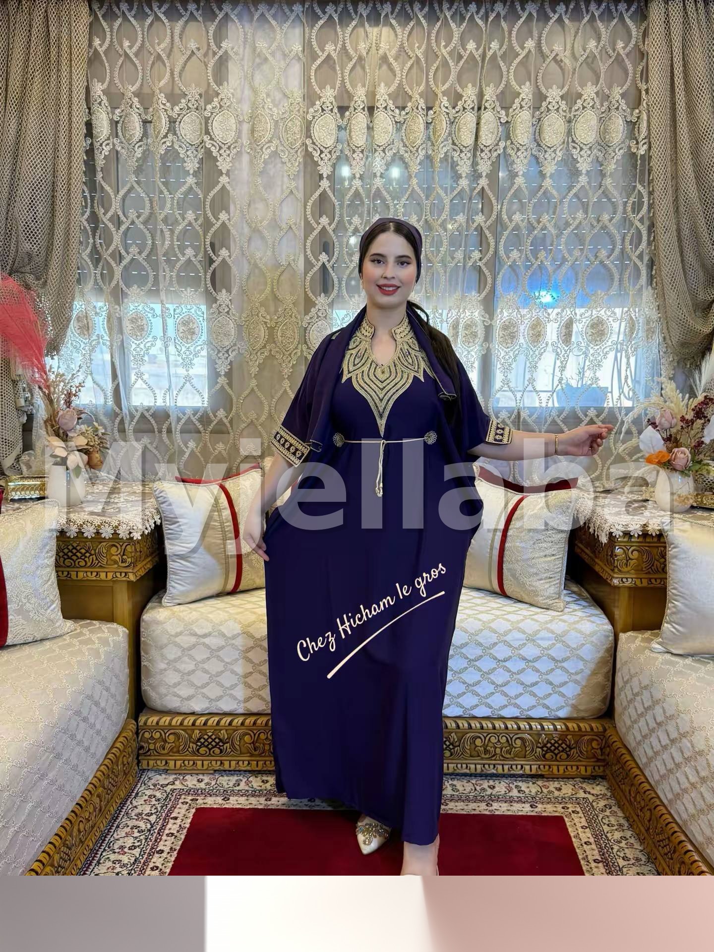 Jellaba Marocaine Royale Brodée