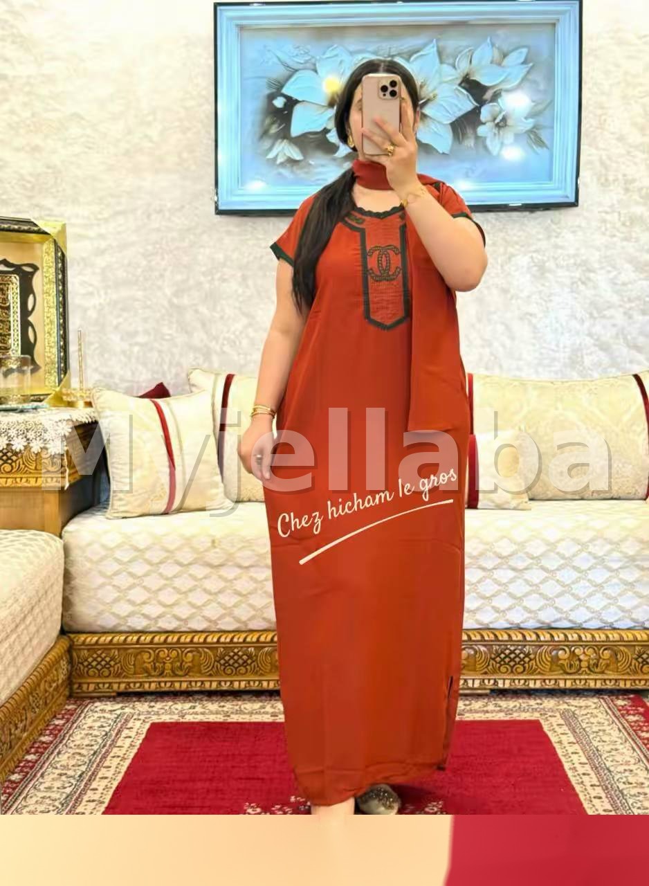 Caftan Moderne Terre Cuite