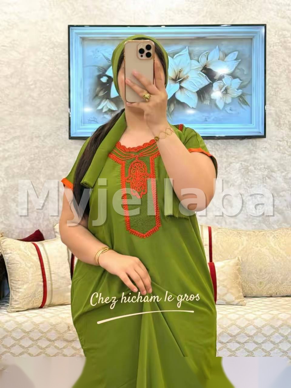 Jellaba Moderne Broderie Traditionnelle - 3