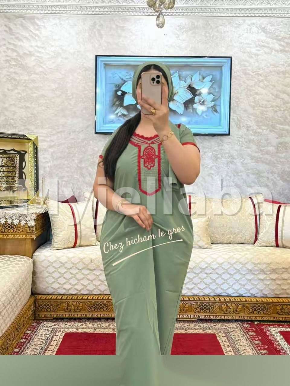 Jellaba Moderne Brodée Femme