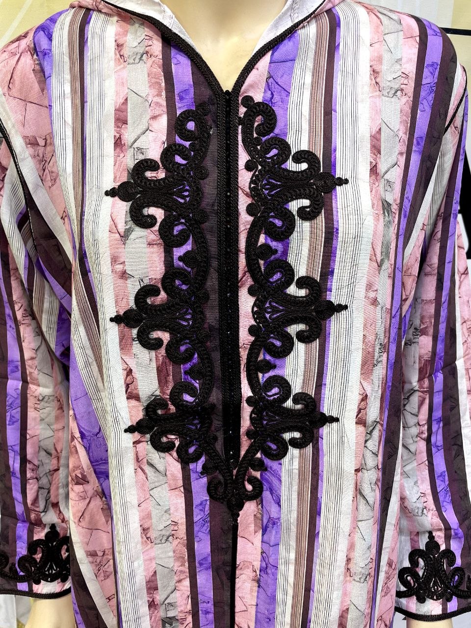 Jellaba Moderne Imprimée et Brodée - 8