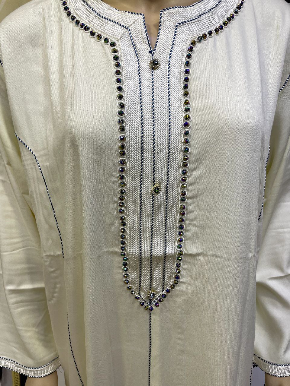 Jellaba Royale Brodé Violet - 6