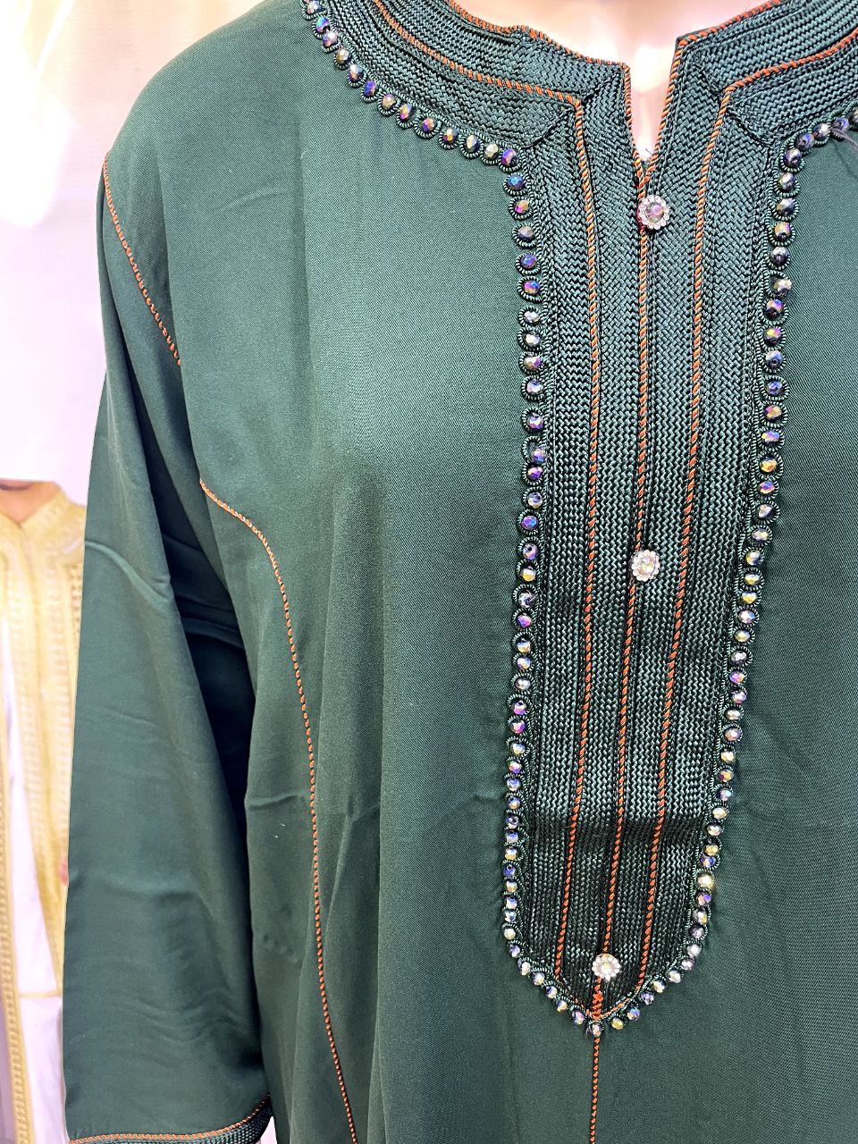 Jellaba Royale Brodé Violet - 3