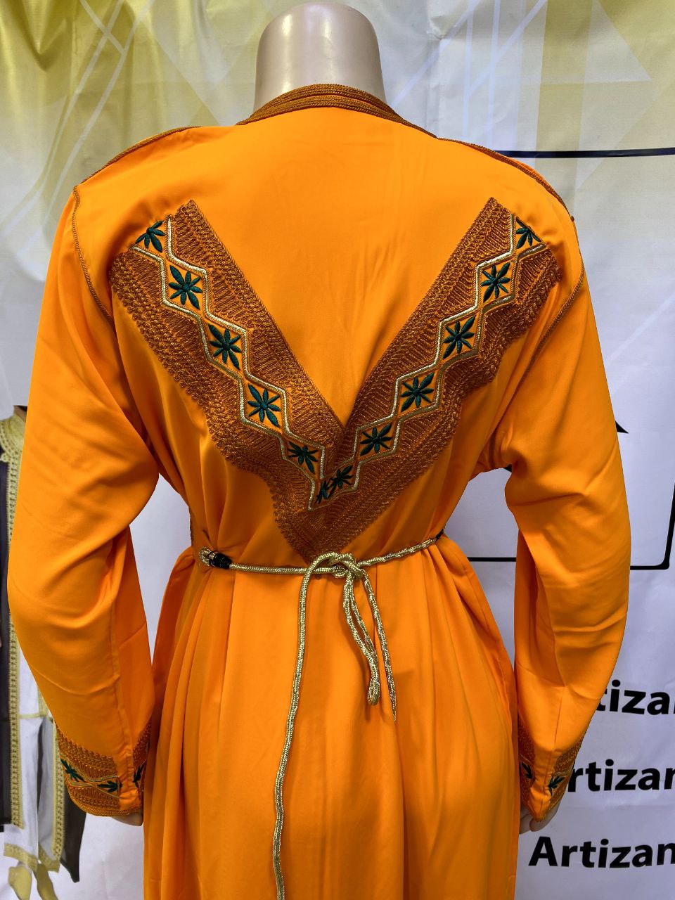 Jellaba Marocaine Brodée Violette - 9