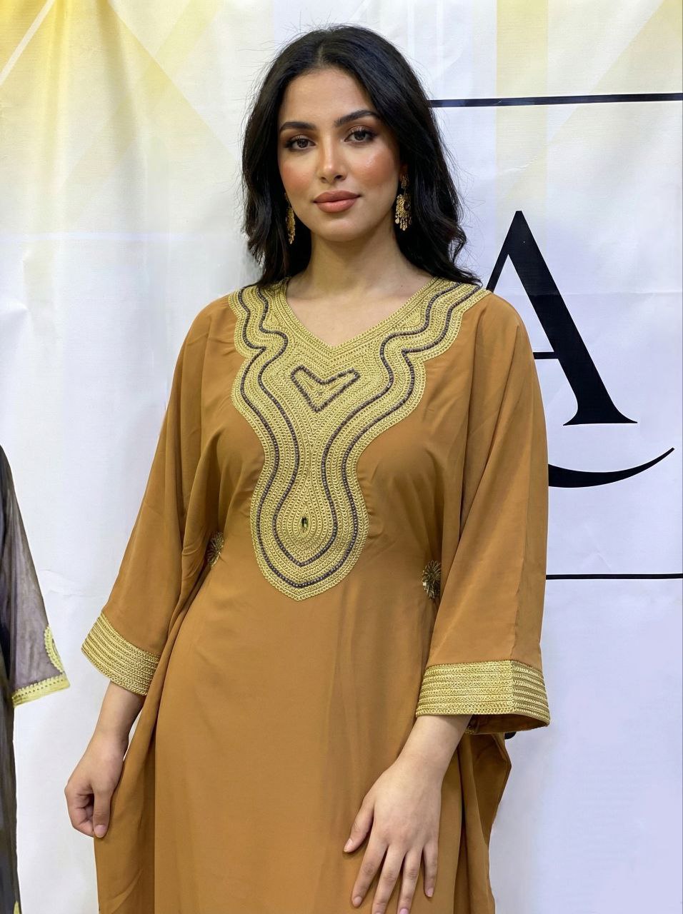 Boubou Violet Royal Brodée Or