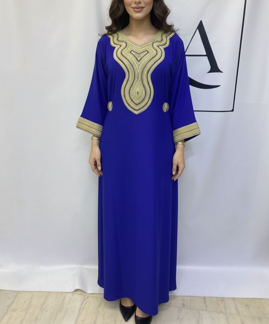 Boubou Élégant Brodée Or - 10