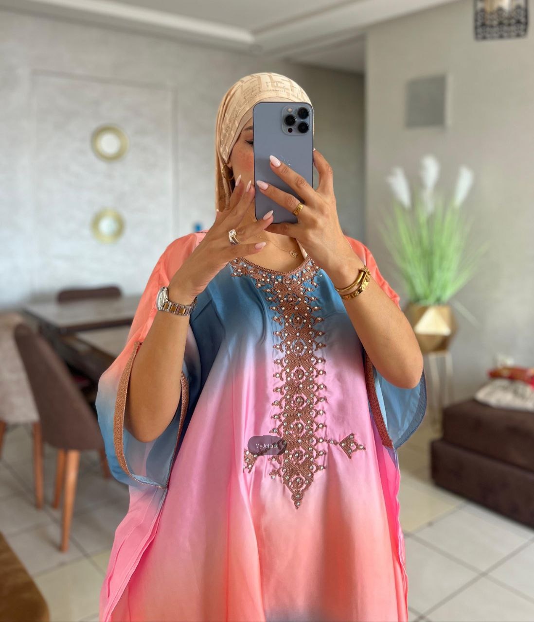 Boubou Tie-Dye Brodé - 9