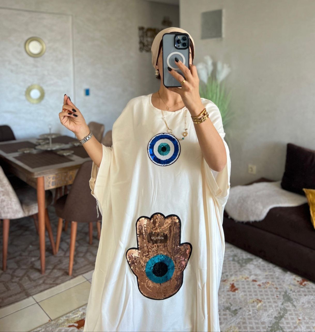 Boubou Moderne Œil Protecteur - 4