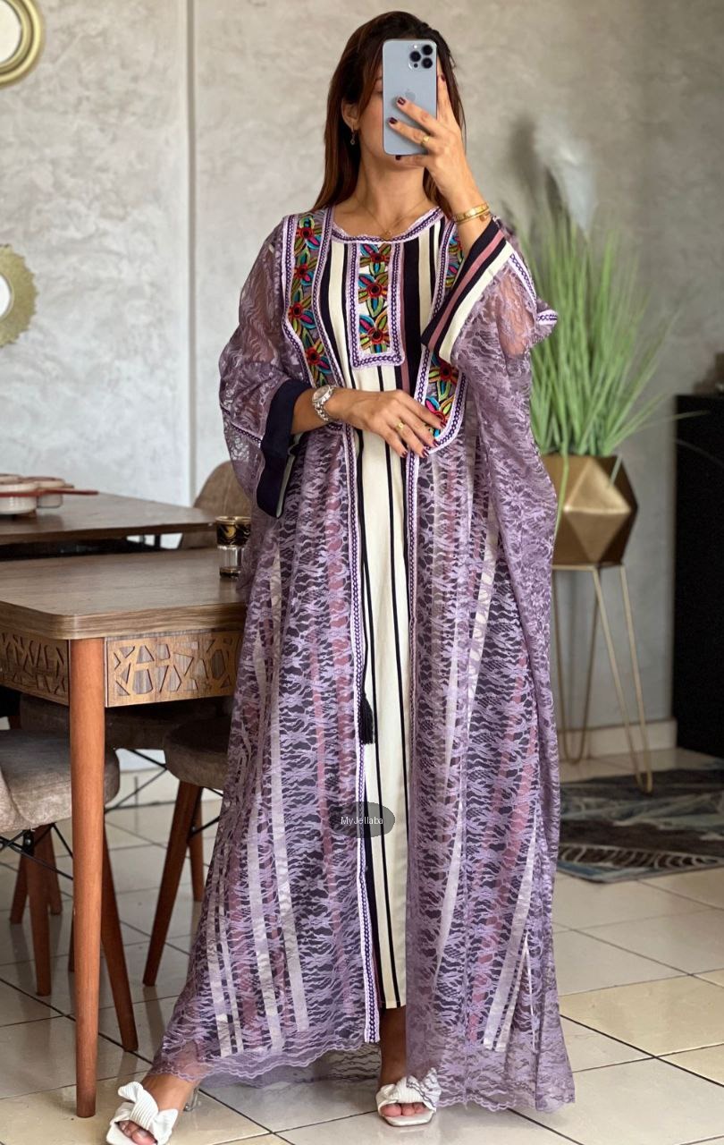 Boubou en Dentelle Brodée - 5