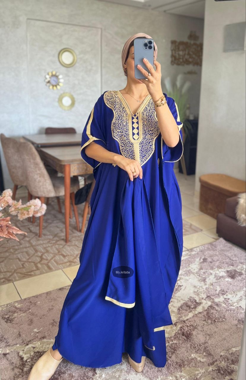 Jellaba Royale Fuchsia Brodée Or - 6