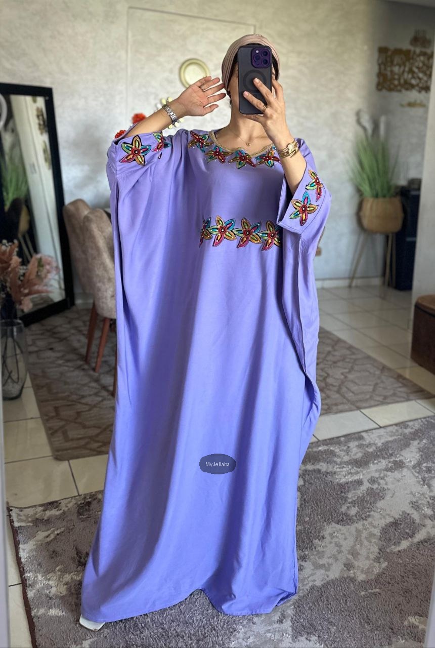 Boubou Fleuri Lilas - 4