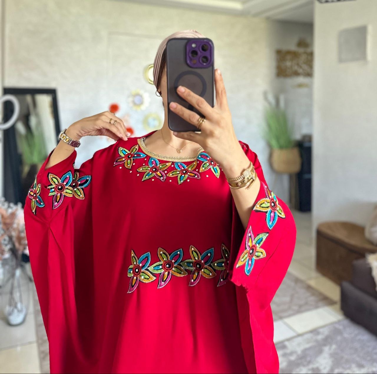 Boubou Fleuri Lilas - 3