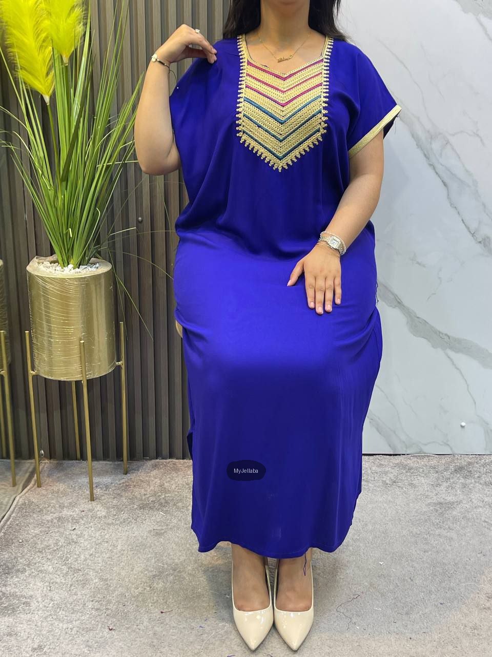 Jellaba Moderne Brodée Femme