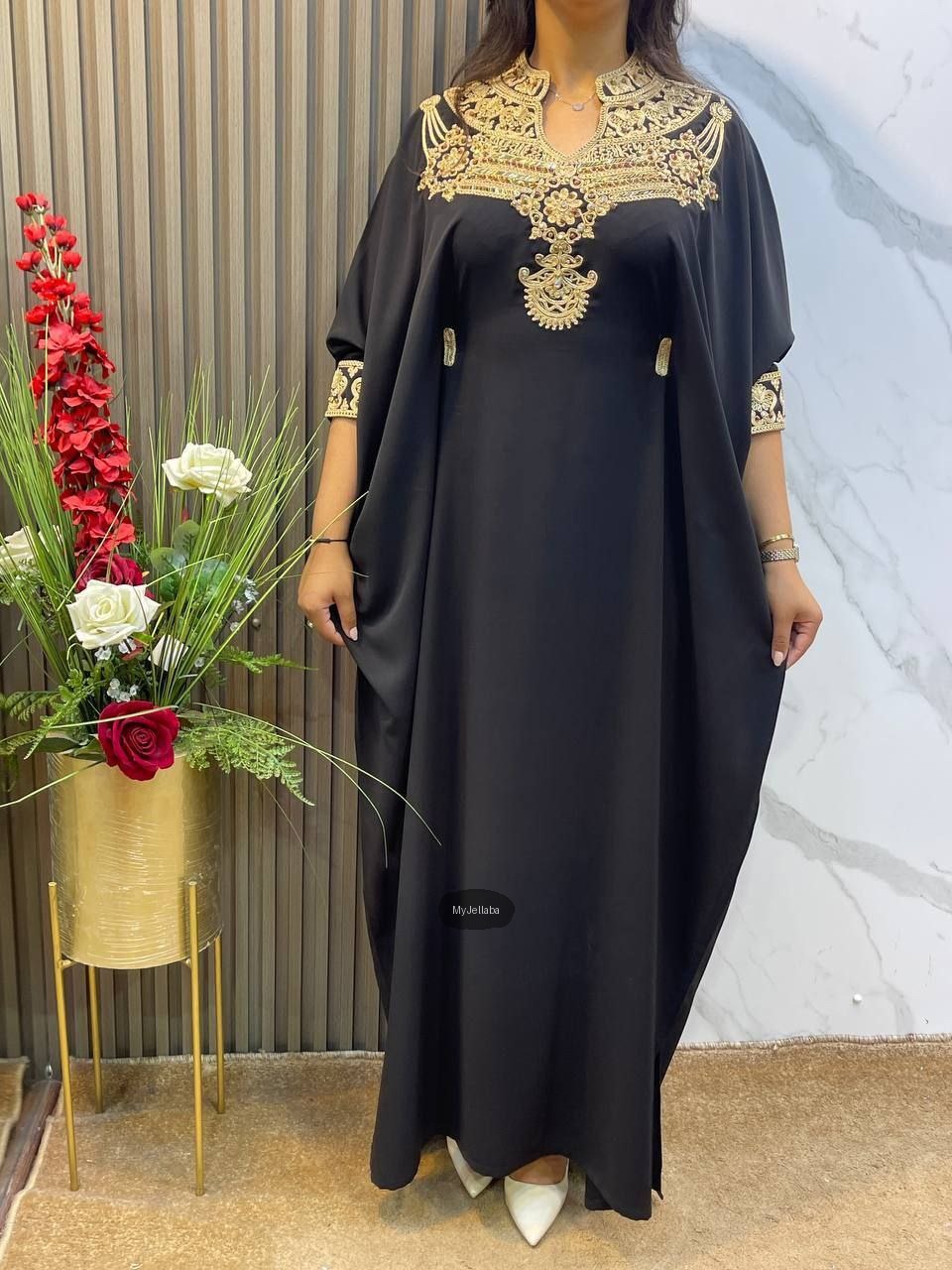 Jellaba Élégante Brodée Or - 6