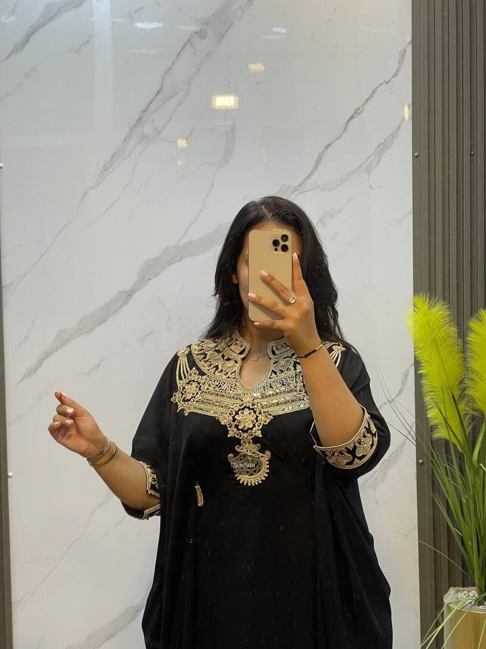 Jellaba Élégante Brodée Or - 9