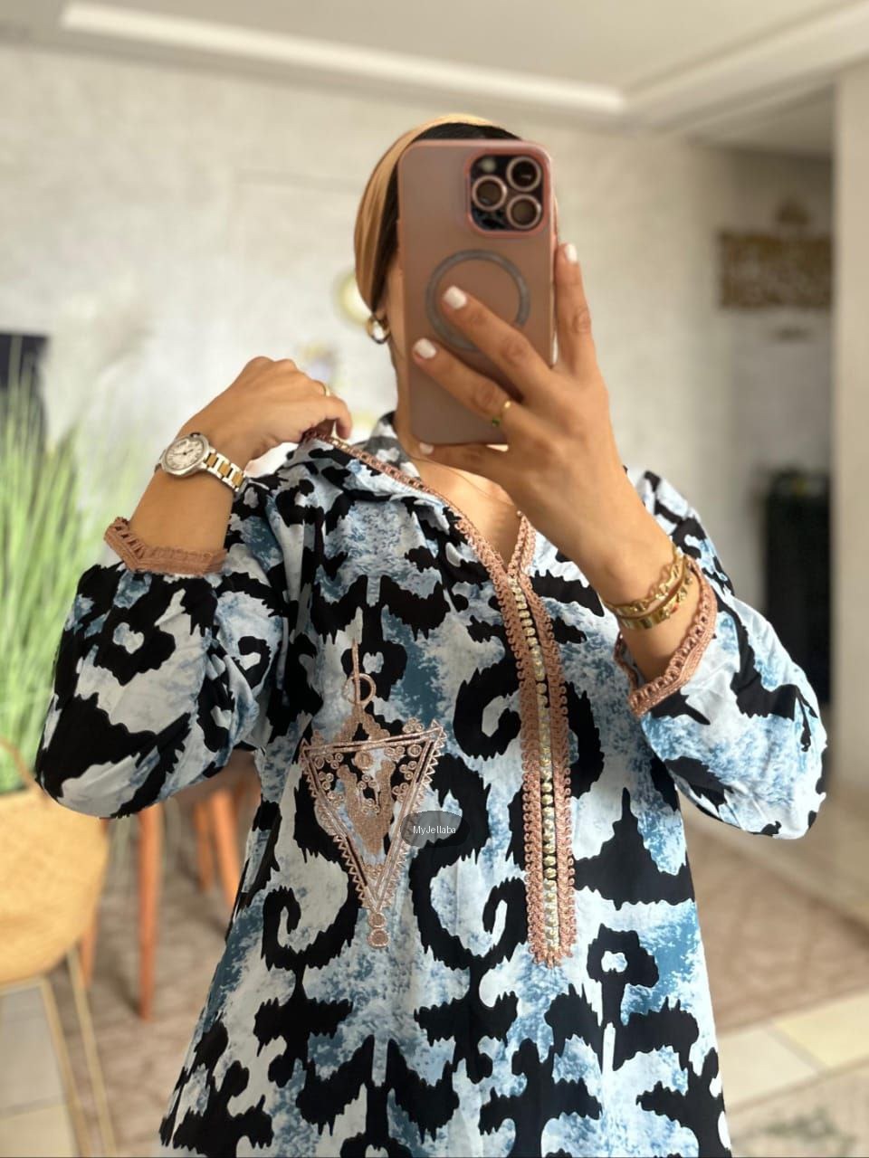 Jellaba Moderne Imprimée - 15