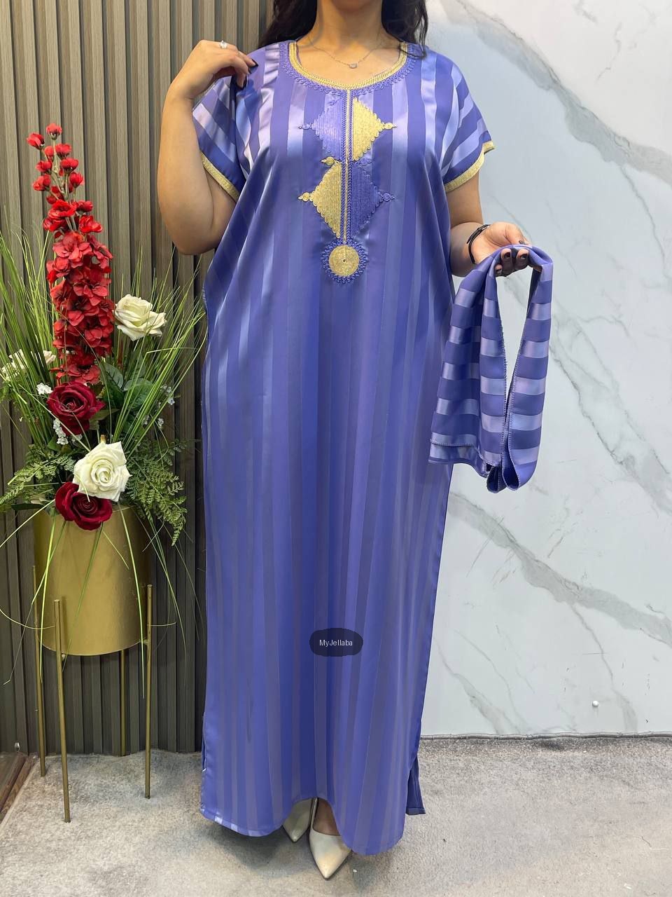 Jellaba Rayée Moderne