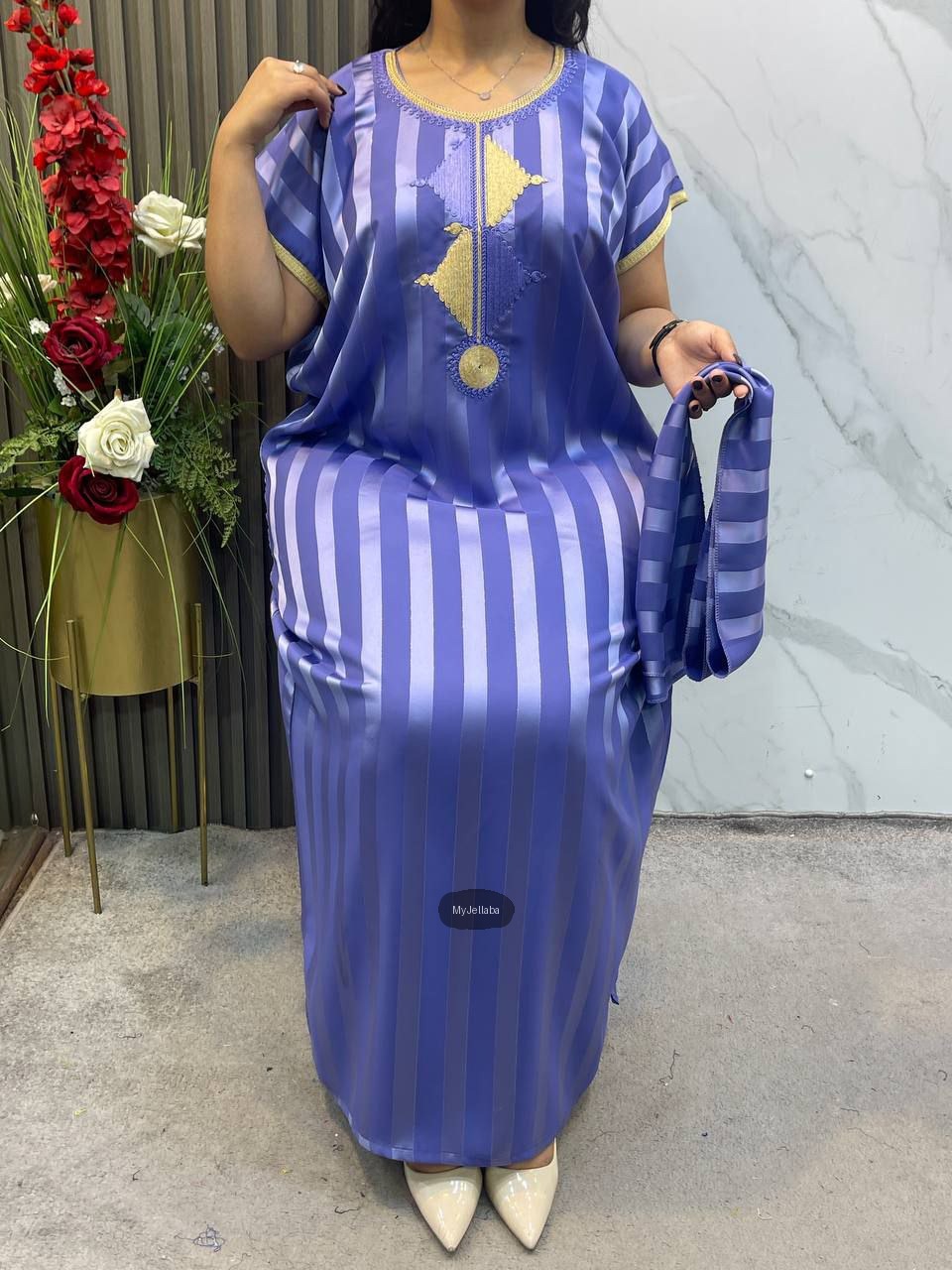 Jellaba Rayée Moderne