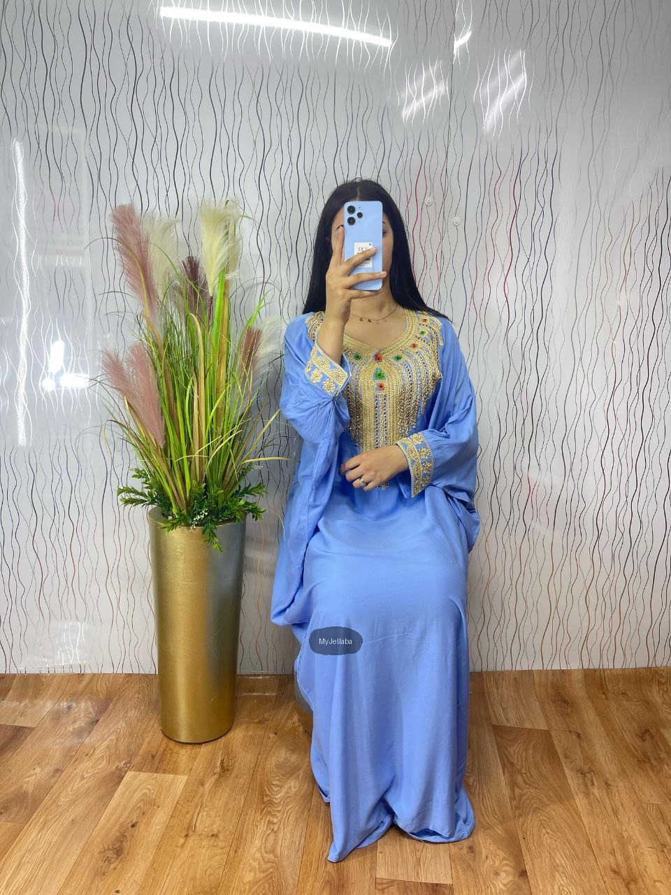 Jellaba Moderne Brodée Femme