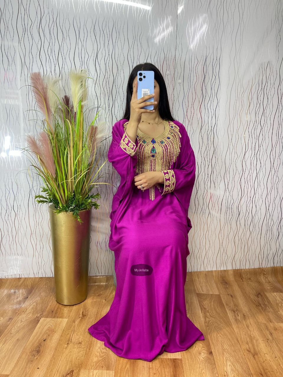 Jellaba Marocaine Brodée Pour Femme