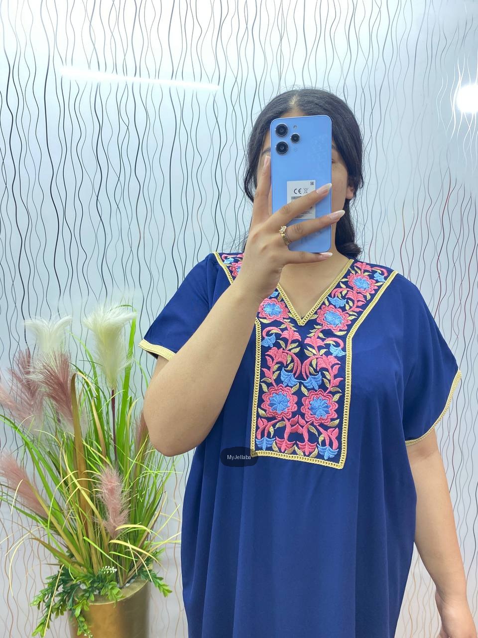 Boubou Blanc Floral Brodé - 10