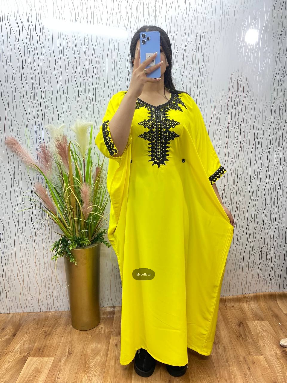 Boubou Brodé Rose Vif - 8