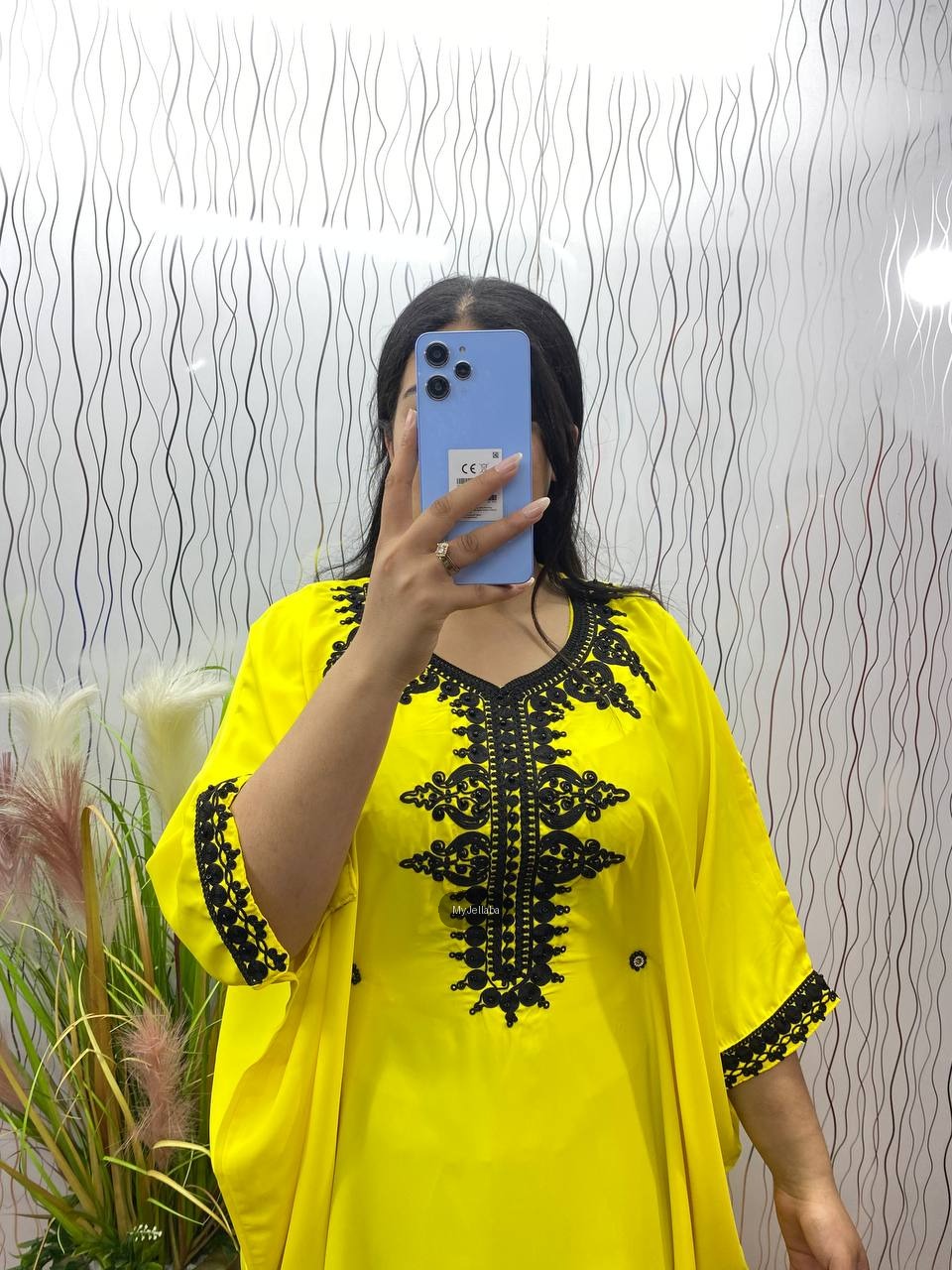 Boubou Brodé Rose Vif - 10