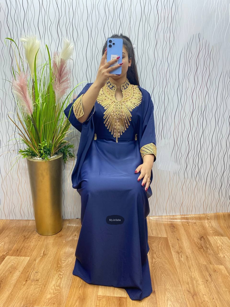 Jellaba Émeraude Royale Brodée - 3